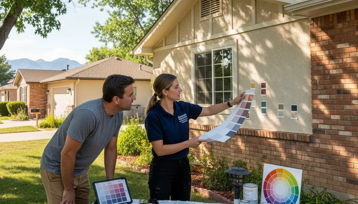 Professional house painters providing color consultation for Commerce City, CO homes near Denver