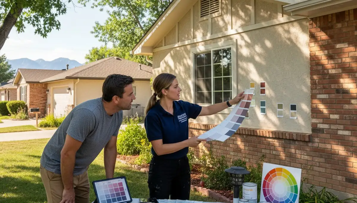 Professional house painters providing color consultation for Commerce City, CO homes near Denver