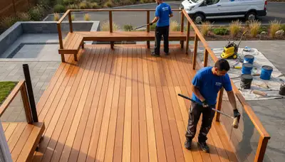 Professional deck staining and wood protection by expert painters in Denver, CO