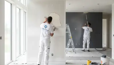 Professional drywall repair and wall restoration in Denver, CO home by expert painters