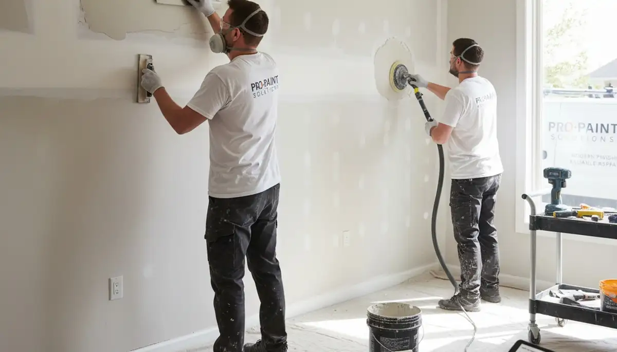 Professional drywall repair and wall restoration by expert house painters in Denver, CO