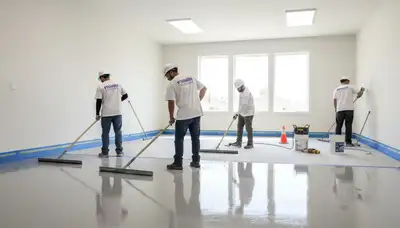 Epoxy garage floor coating in Denver CO with durable, glossy finish for moisture-resistant protection
