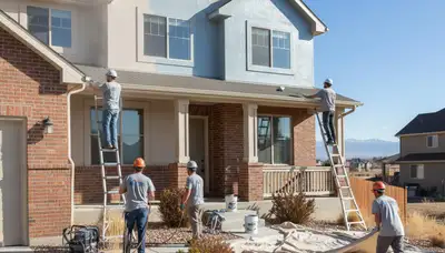 Professional exterior house painting in Commerce City, CO enhancing curb appeal and weather protection
