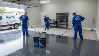 Epoxy garage floor coating in Denver, CO for durable, moisture-resistant concrete finish