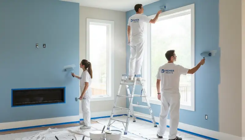 Professional interior house painting by expert painters in Denver, CO for lasting color and finish
