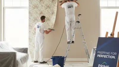 Professional wallpaper removal and wall prep by expert painters in Denver, CO homes